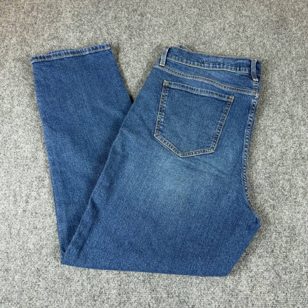 Gloria Vanderbilt Boyfriend Jeans Womens 14 Medium Wash Stretch Denim Blue